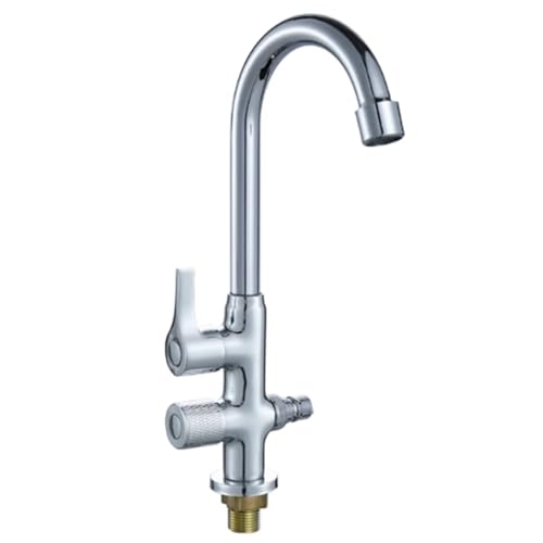 XSDSM Mischbatterie Küche Mit Spülmaschinenanschluss Wasserhahn 1/2 Zoll Küche Armaturen,Silber