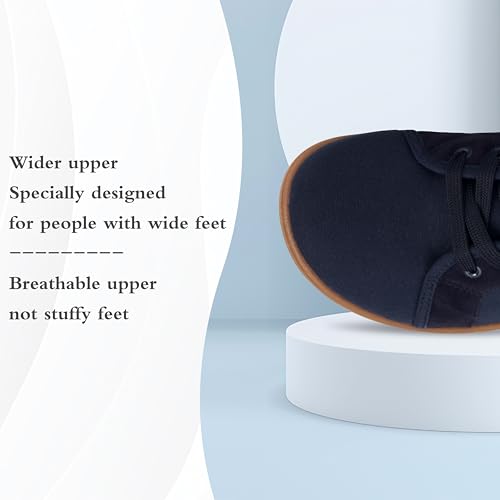 Men's Walking Shoes Wide Toe Trail Runner Fashion Sneakers for Men Comfortable Lightweight Gym Non-Slip Low Top Laced-up3