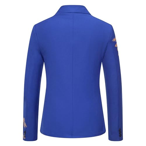 Men's Slim Fit Gold Foil Print Blazer Casual Stylish Suit Jacket Versatile Modern Sport Coat4