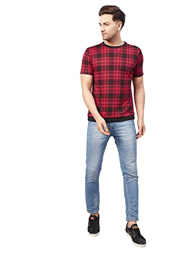Image of GRITSTONES Men Half Sleev Cotton Blend Summer T-Shirts