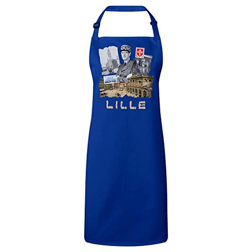 Tablier cuisine bleu Lille anti taches pour protéger vos vêtements durant la cuisson