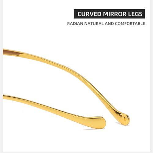 Lunettes de soleil rétro léopard avec branches en métal légères - 6