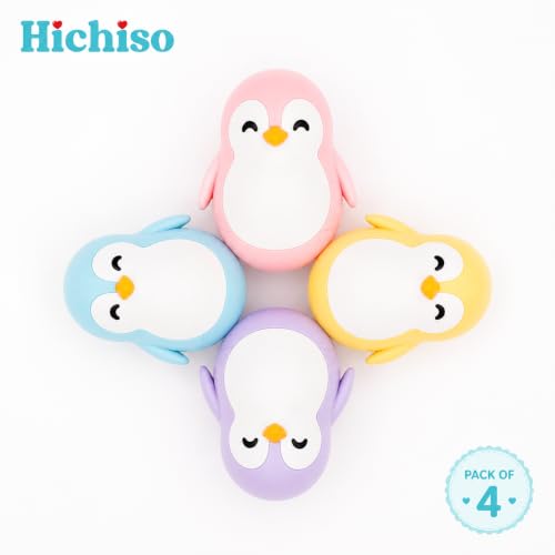Image of Roly Poly Penguin Wobbler | Cute Self-Righting Penguin Desk Toy | Stress Relief Fidget Toy | Mini Penguin Collectible | Office Desk Decor & Gift (Macaroon Purple, 1 pc)