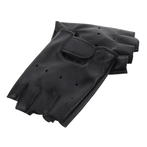 Yardenfun Boys and Girls Waterproof Gloves White Boys and Girls Half Finger Gloves Practical Outdoor Sports for 5-13 Year Old