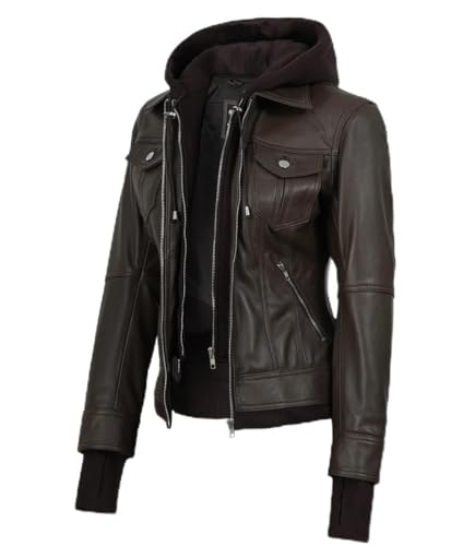 Image of Blingsoul Womens Real Leather Jacket - Asymmetrical Leather Jackets for Women