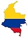 autocollant pour voiture " COLOMBIE" Car Sticker Colombia (env. 11x7 cm)