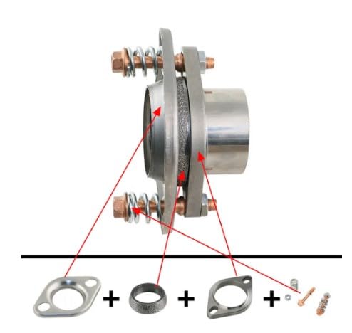Amazon | マフラー 球面フランジ ステンレス製 51φ（51㎜）用 フランジ
