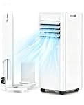 Electactic Mobile Klimaanlage 9000 BTU, 3-in-1 Mobiles Klimagerät mit Abluftschlauch & Ventilator & Luftentfeuchter, Klimagerät Mobil Digitaldisplay | Fernbedienung | 24h-Timer