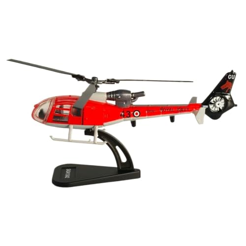 Helicóptero SA341 Gazelle de metal fundido escala 1:100 maqueta armada sin montaje