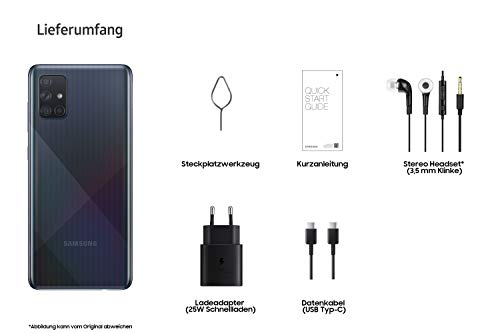 Samsung Galaxy A71 Smartphone mit 6,7 Zoll Display und 4.500 mAh Akku