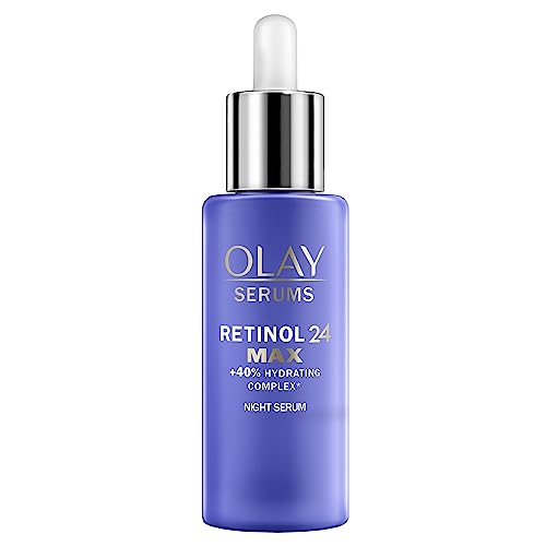 Olay Retinol 24 MAX Sérum Facial De Noche, Con Complejo Retinoide Y Niacinamida (Vitamina B3) Para Una Piel Suave Y Radiante En 14 Noches, Sin Fragancia, 40 ml