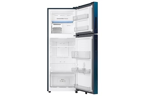 Image of Samsung 236 L, 2 Star, Convertible, Digital Inverter Frost Free Double Door Refrigerator (RT40H28U2PBHL, Paradise Bloom Blue, 2026 Model)