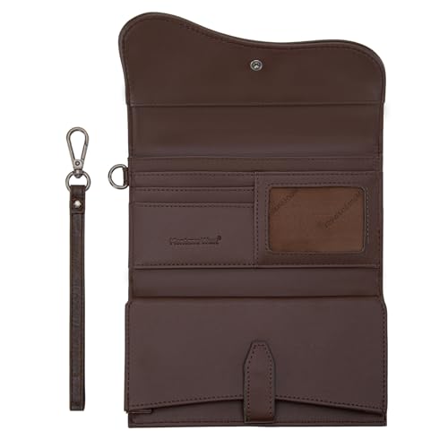 Image of Montana West Wallets for Women Large Phone Wristlet Wallets Trifold Money Organizers with Coin Purse and Wrist Strap