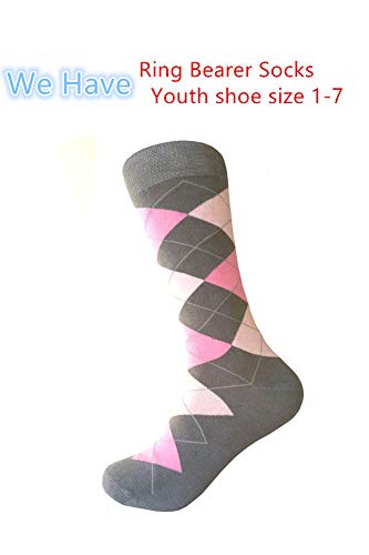 Triple M Plus Men's Gray Dress socks,One size fits most men; Sock Size 10-13.2