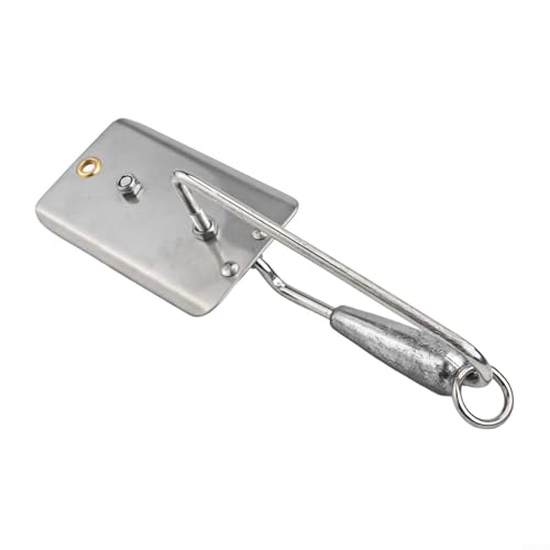 Tabla de buceo compacta y de acero inoxidable con ajuste de hoja giratoria para un mejor movimiento de cebo (3# 18,2 cm/157 g)