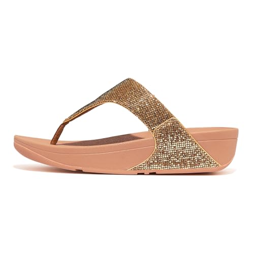 Image of FitFlop Women's LULU Suede Toe-Post Sandals | Lightweight Summer Walking Sandals with Cushioned Comfort, Arch Support & Grip