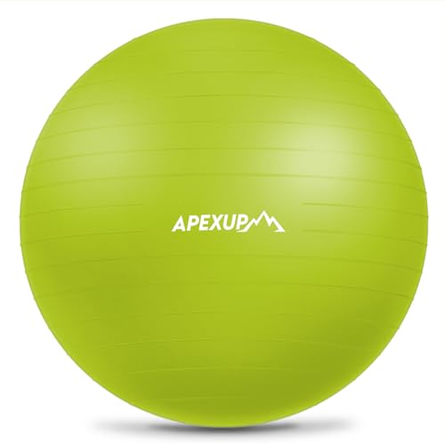Image of APEXUP Yoga Ball Exercise Ball Anti Slip Heavy Duty for Fitness, Balance & Core Workout