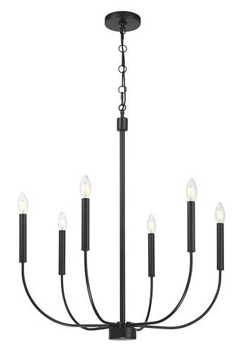 Craftmade - Lustre Traci 6 Light 79.4 cm Flat Black Finish
