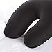 SiaBiced Micro Bead Pillow for Comfort, Black