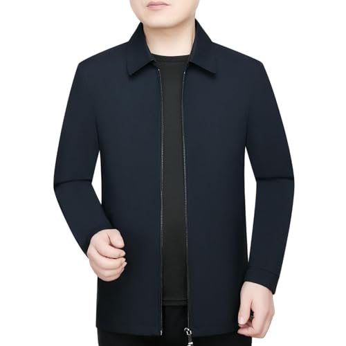 Veste de printemps à revers finitions soignées pour homme élégant