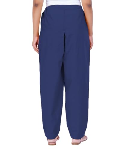 Image of Happy Bunny Salwar Pant - Modern Style Pure Cotton for Women - Ethnic Semi Patiala Trouser - Office,Home - All Day Comfort Wear with Drawstring