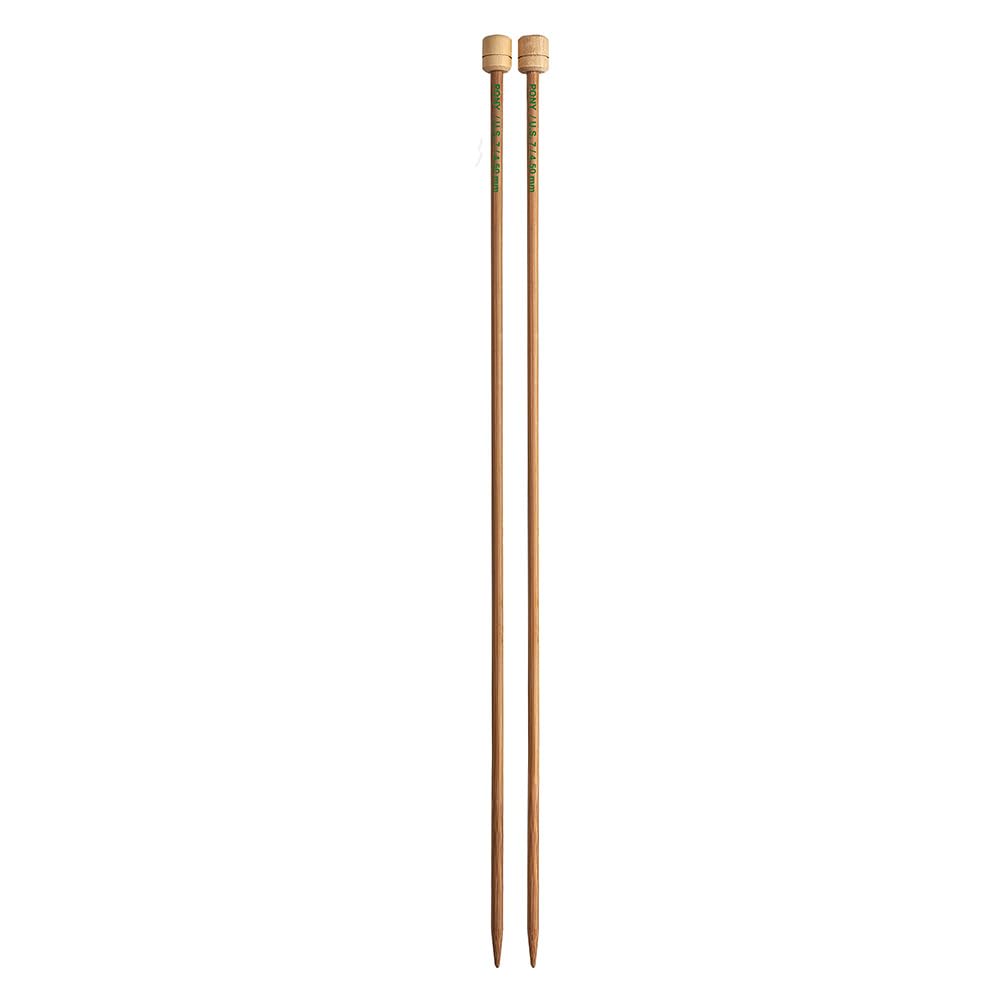 Pony Single Ended Bamboo Knitting Pins, Multi-Colour, 4.5mm