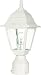 Nuvo 60/546 Post Lantern with Clear Glass, White