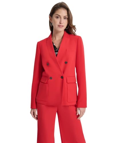 DKNY Women's Formal Work Wear Long Sleeve Double Breasted Jacket