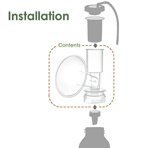 Image of Maymom Breast Shield Flange Compatible with Ameda Breast Pumps Purely Yours, Finesse, NOT for Ameda MYA(17 mm, X-Small, 1-Piece)