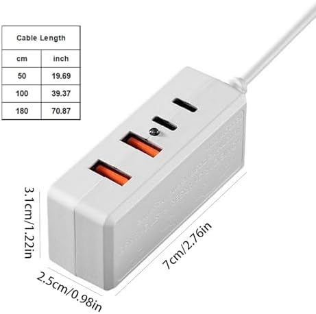 2-Port USB 2-Port USB C Charging Block for Electric Motorcycle Bike 12-100V Input 5V 5.1A Output Safe Protections Design Vehicle Mounted Tpye C Data Cable — view 2