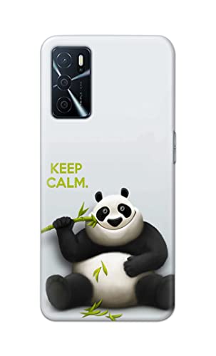 Image of Printed Hard Back Cover Case for Oppo A16 | Oppo A16s Back Cover (Cartoon Panda) -203