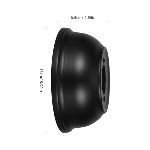 Cubiertas de hierro negro para ventilador con orificio de 42,5 mm kit de 4 piezas SHINEOFI 2