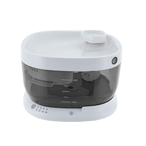 Fuente de agua inalámbrica para gatos, batería recargable