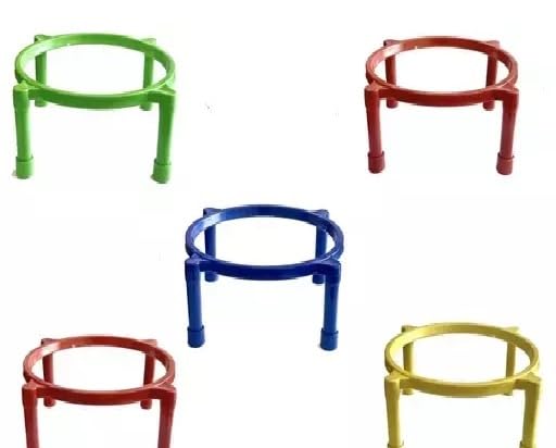 Ultra Strong All Plastic Pot Stand / Matka Stand / Plant Stand / Very Heavy Quality Rust Free Vibrant Colours Takes Weight Up to 70kgs Unbreakable (Pack of 5 Cute) (B0CCF7R1FV) Amazon Price History, Amazon Price Tracker