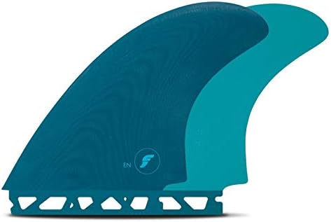 Future Fins EN Fiberglass Twin Fin Set, Teal