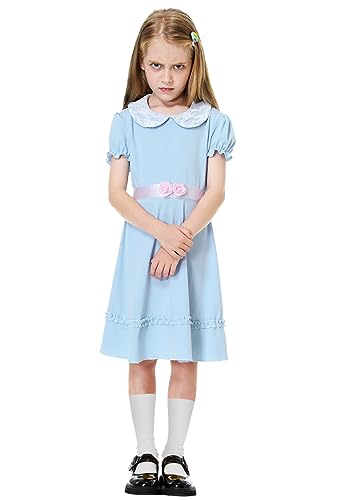 Disfraz azul de manga abullonada para niñas 9-10 años miniatura 2