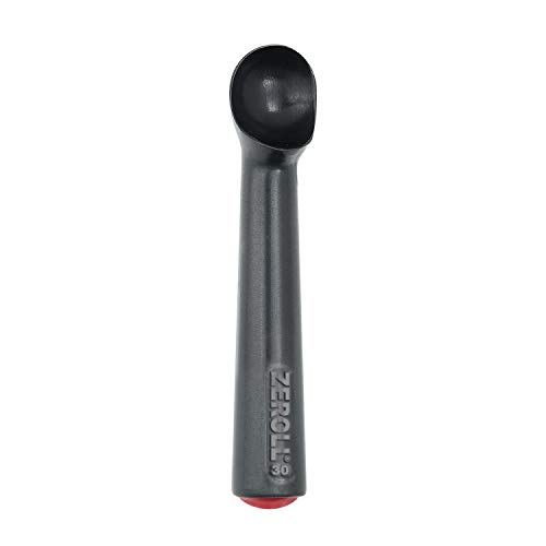 Zeroll 1030-ZT Zerolon Hardcoat Anodized Commercial Ice Cream Scoop with Unique Liquid Filled Heat Conductive Handle Easy Release Made in USA, 1-Ounce, Black