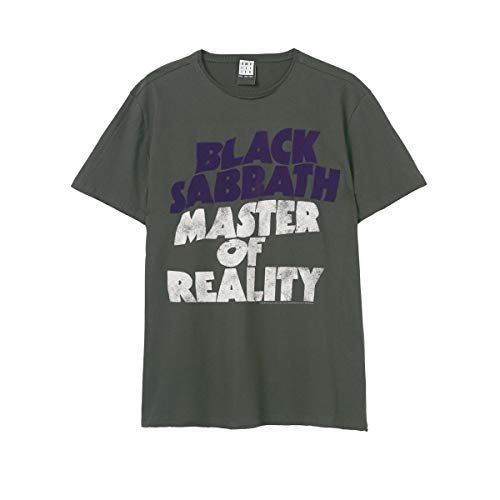 Amplified Camiseta unisex Black Sabbath Master of Flock Charcoal, Black Sabbath Master Of Flock - Carbón, M