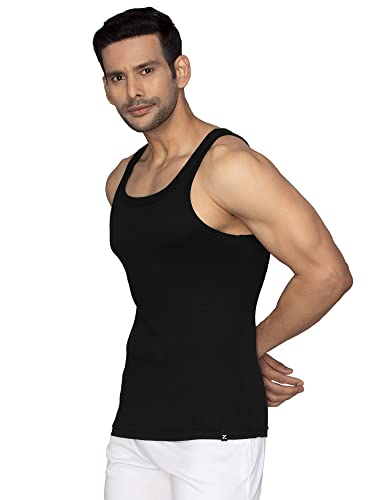 XYXX Men's Pace Regular Fit Super Combed Cotton Square Neck Workout Gym Vest