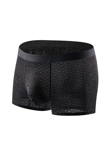 Mens Breathable Boxer Briefs Soft Lightweight Moisture Wicking comfortable Trunks Underwear