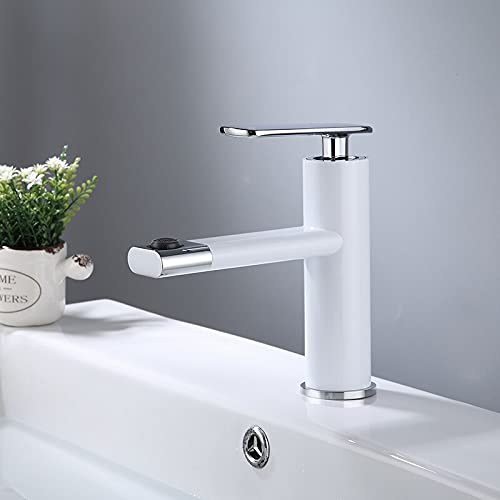 Grue chaude et froide pour lavabo : robinet rotatif pour toute la famille