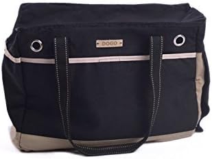 Dogo Canvas Big Black Tote Pet Dog Carrier 17"x13"x 8"