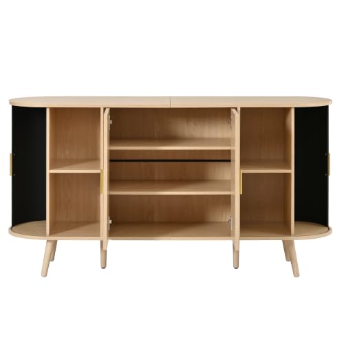 Aparador buffet 150 cm Kredenz para optimizar pasillos estrechos y salones 7