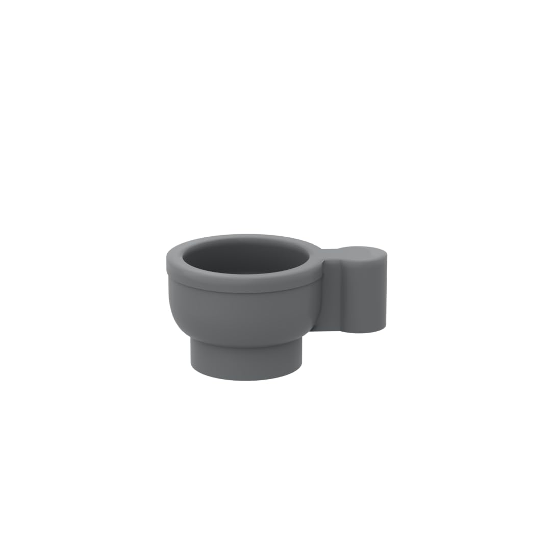 Gobricks Props Water Cup Mug 50PCS Compatible with Lego 38014 GDS-90127 Classic Bulk MOC Color:Dark Bluish Gray 199