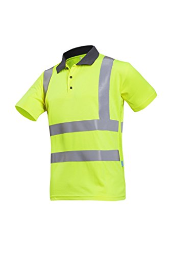 Sioen 3886 A2MC2FY1L Popola Hi-Vis polo, grande