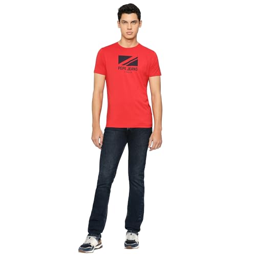 Image of Pepe Jeans Men T-Shirt|Cotton|Slim Fit