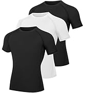 NebuKinex 3 Pack Boys Compression Shirt Short Sleeve Youth Basketball Undershirt Kids Athletic Qu...