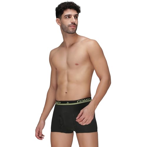 Image of Amul Comfy Men's Trunk Underwear | Soft Outer Elastic | Soft Waistband | Breathable Comfortable Innerwear | Pack of 2 | Color May Vary