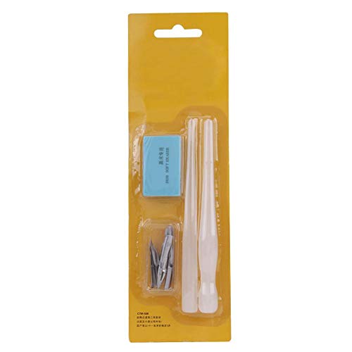 Comic Dip Pen Set Handy Plastic Pen Handle Nib Holder Drawing Kit for Cartoon Drawing Pen Handles Nibs Eraser Full Set