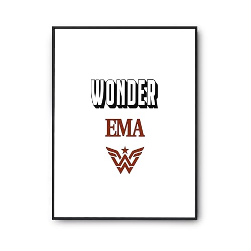 Poster citation humour Otshirt affiche Wonder Ema déco murale